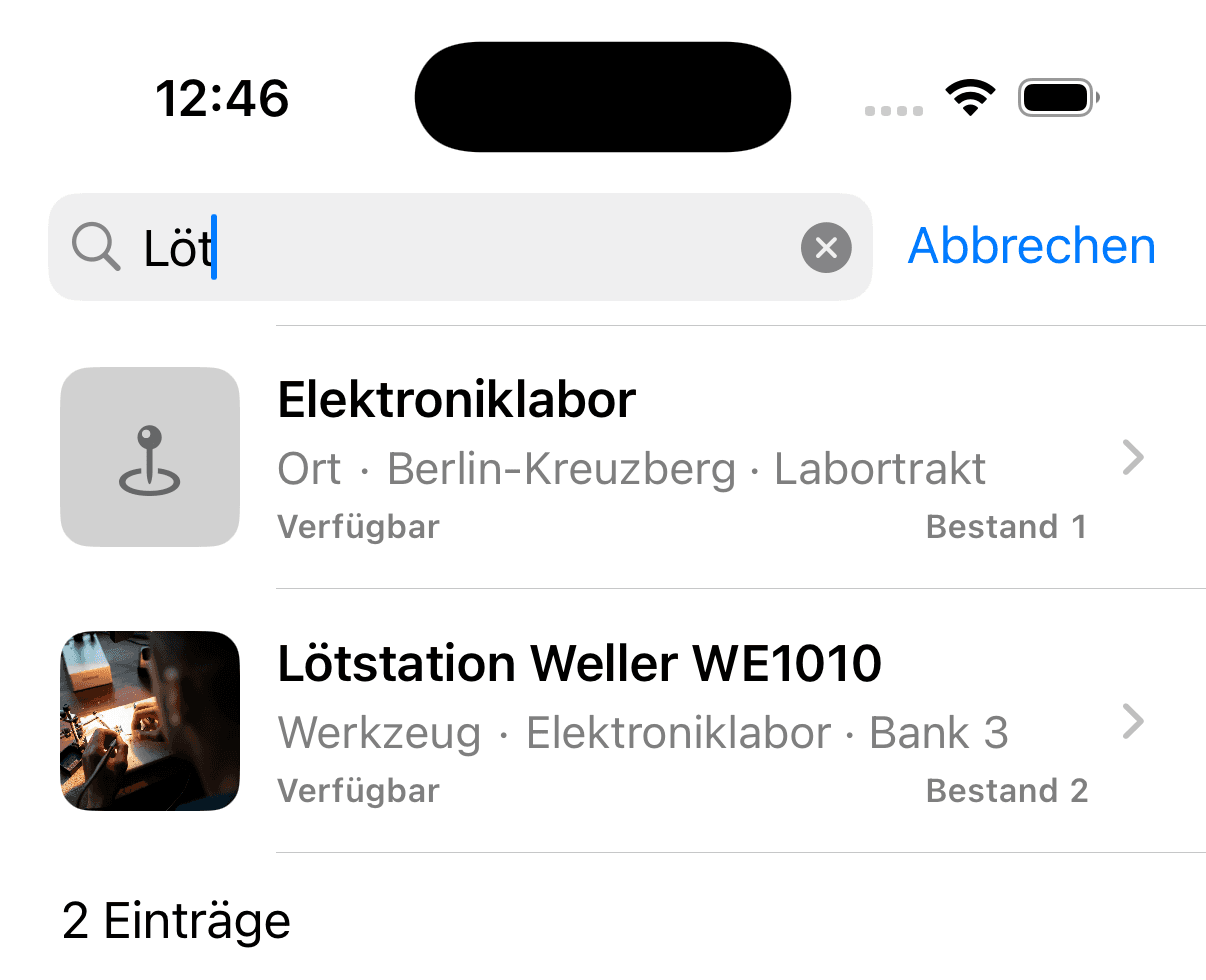 Native SwiftUI app · German sample data